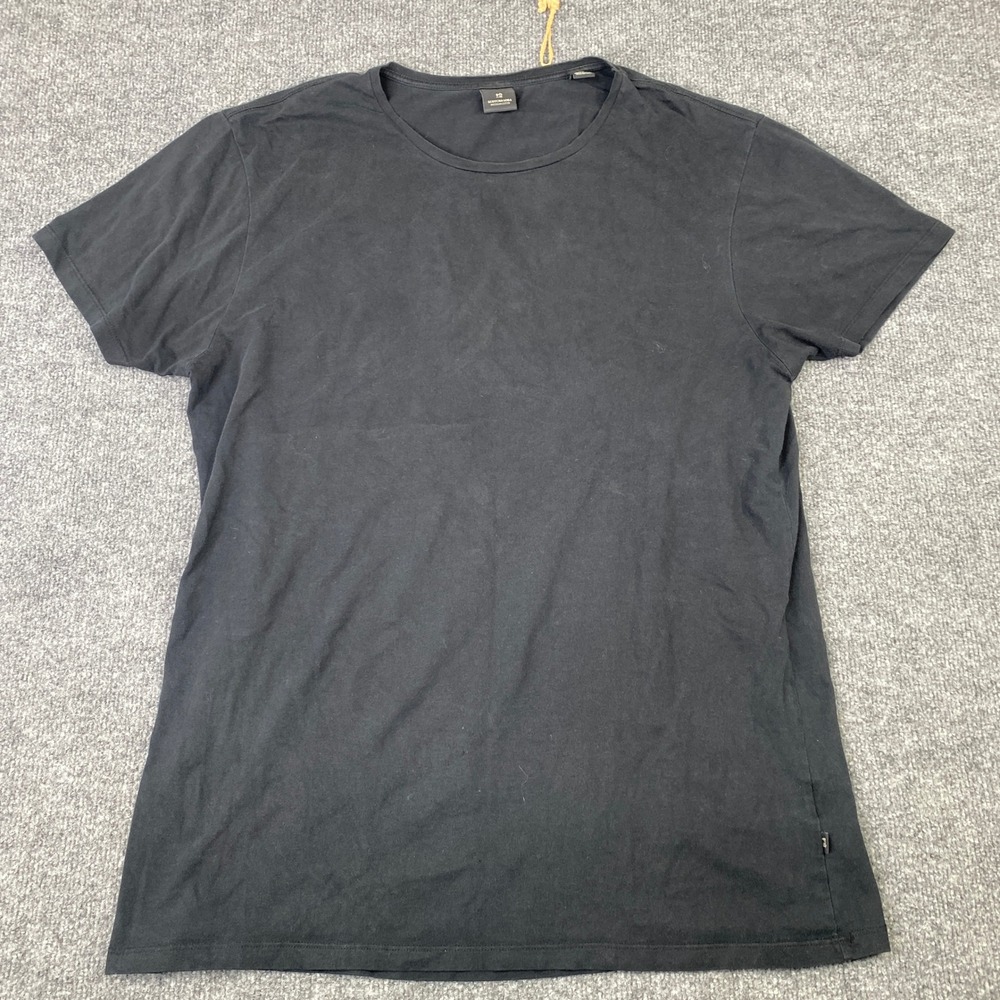 Scotch & Soda Mens Crew Neck T-Shirt Black XL Short Sleeve Cotton Tee